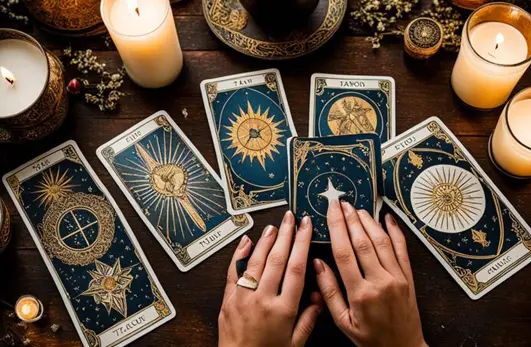 Tarot card reading consultation